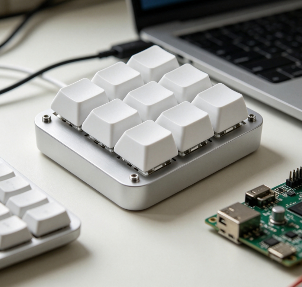 Custom Number Pad Macro Keypad Programmable - Niestandardowa klawiatura mechaniczna Bluetooth z 9