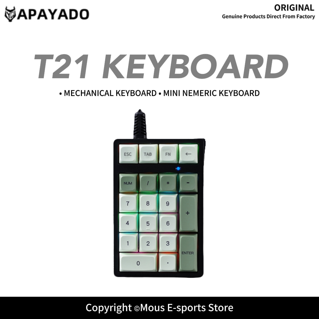 Klawiatura numeryczna przewodo – Pbt Keycaps For Numeric Keypad Numpad recenzja i cena