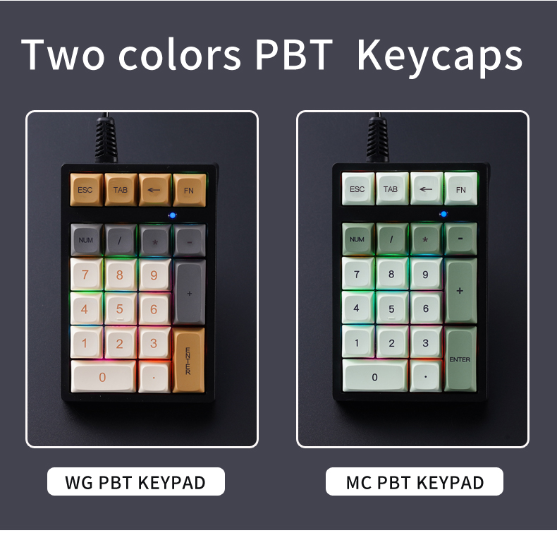 Klawiatura numeryczna przewodo – Pbt Keycaps For Numeric Keypad Numpad recenzja i cena