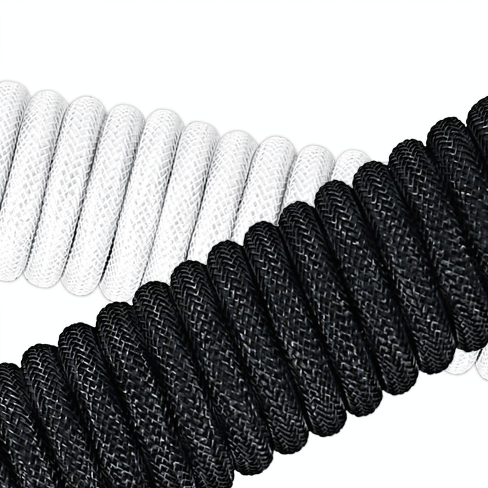 Sprężynowy kabel do klawiatury – Type C Detachable Cable Coiled Keyboard recenzja i cena
