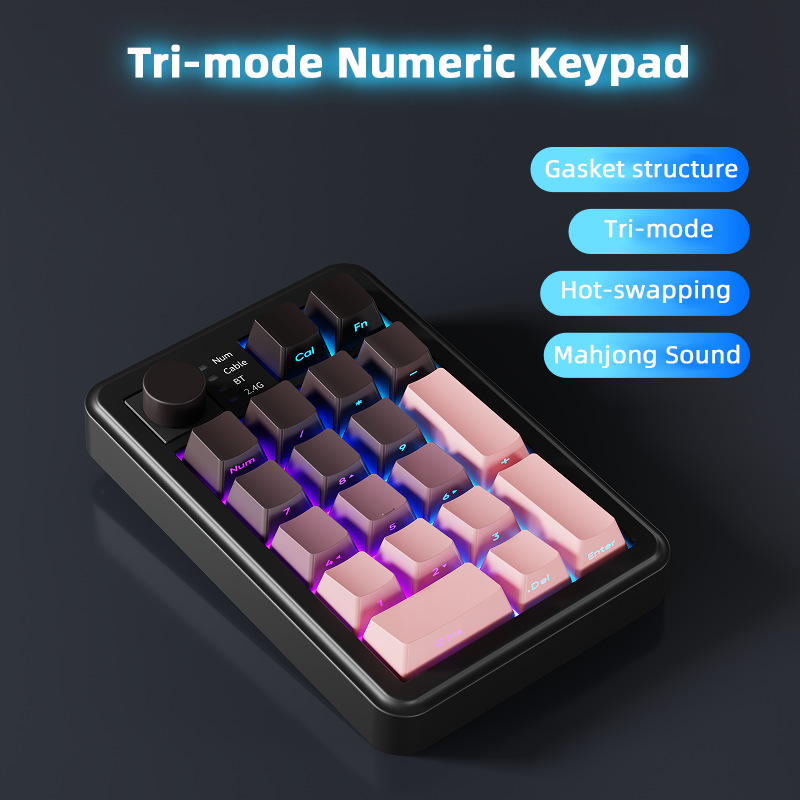 Klawiatura numeryczna trójtryb – Mechanical Numpad Hot Swap Rgb Wireless recenzja i cena