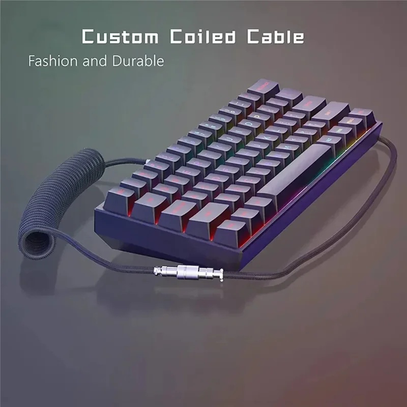 Kabel spiralny do klawiatury m – Type C Detachable Cable Coiled Keyboard recenzja i cena