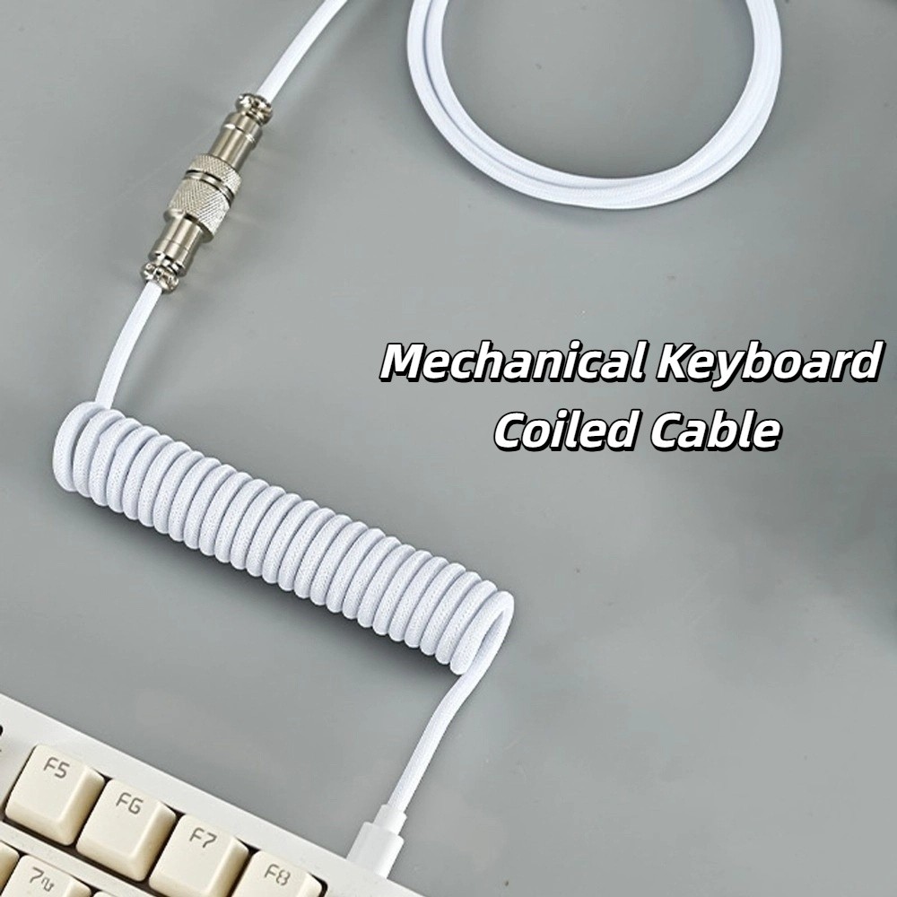 Port USB, spiralny kabel do kl – Type C Detachable Cable Coiled Keyboard recenzja i cena