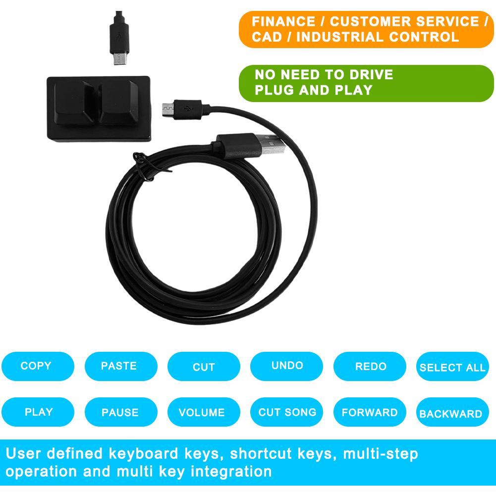 2 klawisze RGB USB niestandard – Custom Number Pad Macro Keypad Programmable recenzja i cena