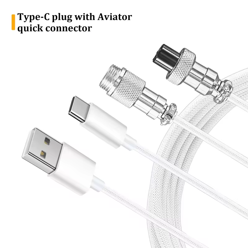 Kabel spiralny USB Typ C 3M Ma – Type C Detachable Cable Coiled Keyboard recenzja i cena
