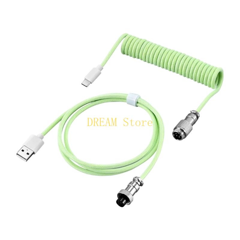 Odłączany, metalowy, spiralny  – Type C Detachable Cable Coiled Keyboard recenzja i cena