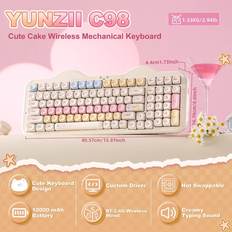 Bezprzewodowa klawiatura mecha – Mechanical Numpad Hot Swap Rgb Wireless recenzja i cena