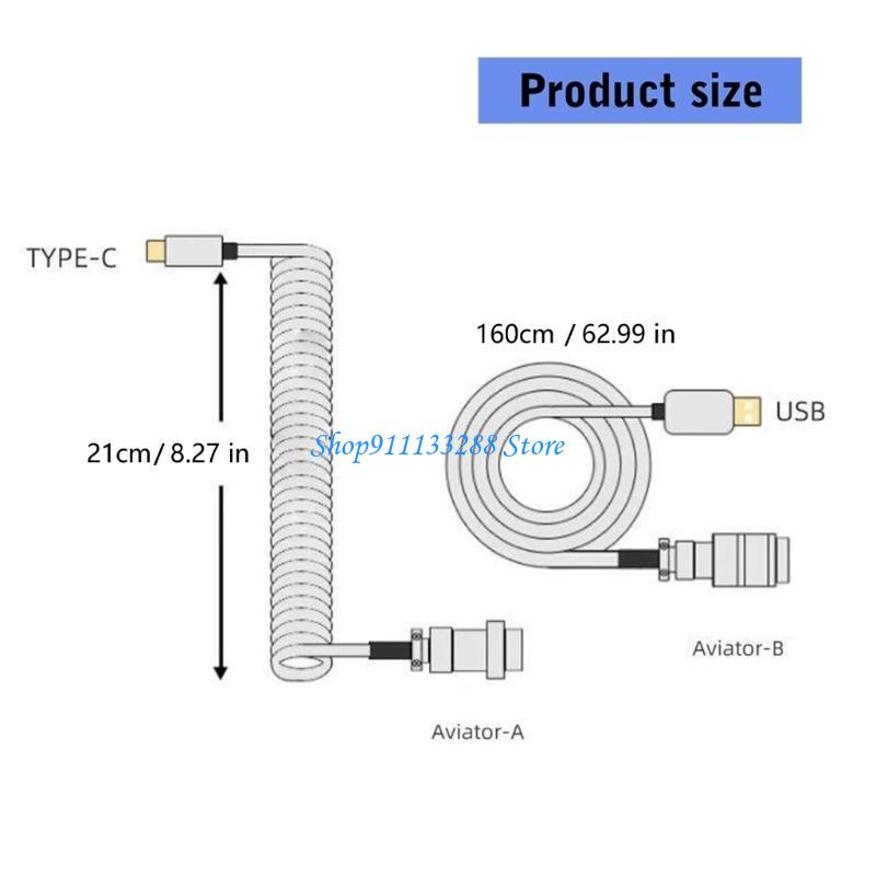 G88D Zwinięte klawiatury mecha – Type C Detachable Cable Coiled Keyboard recenzja i cena
