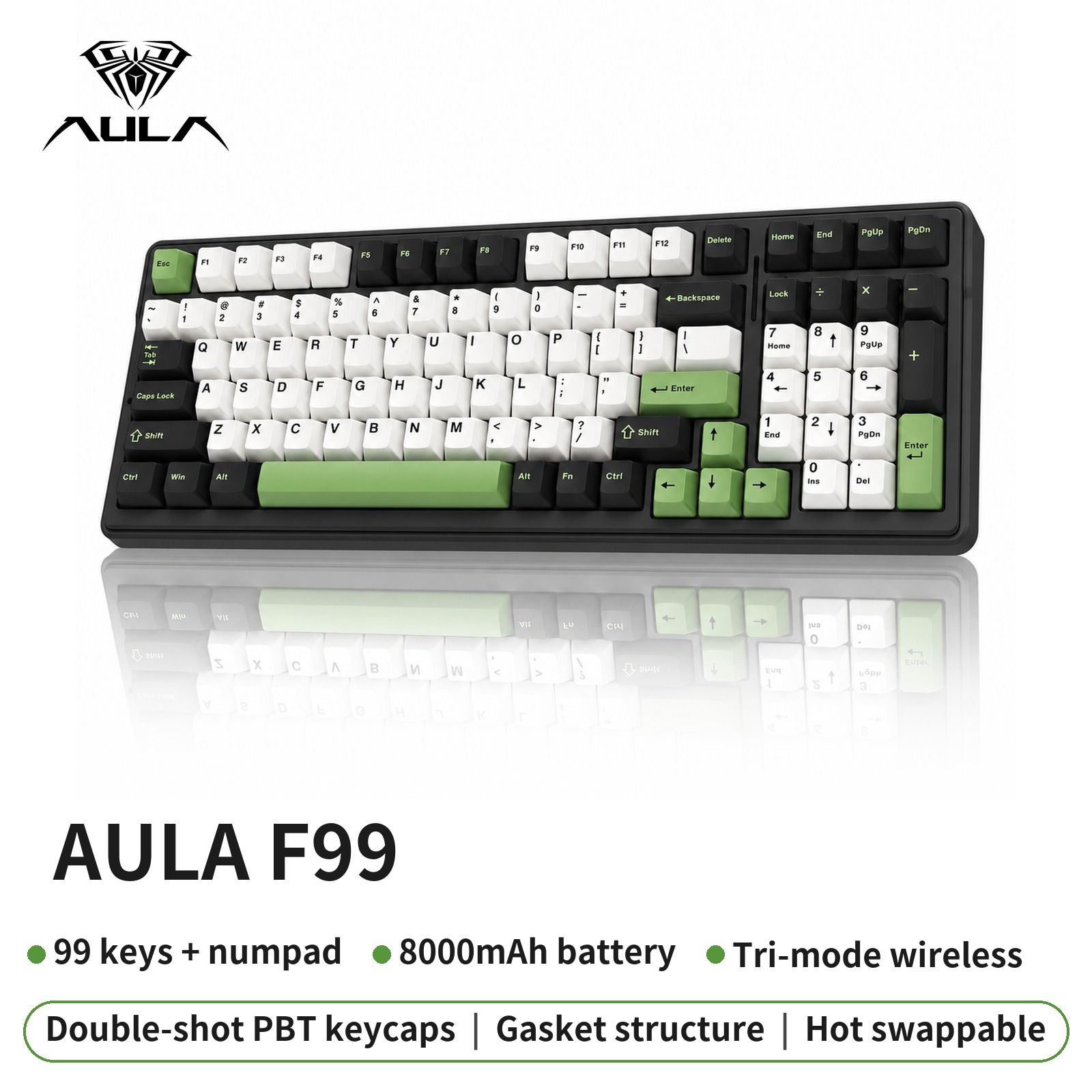 AULA F99 Pro – cicha, bezprzew – Mechanical Numpad Hot Swap Rgb Wireless recenzja i cena